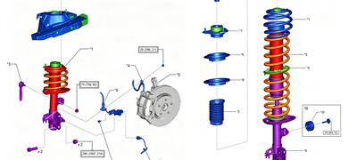 Unclear About Our Product Range? One Toyota OEM Front Strut Exploded Diagram Explains It All